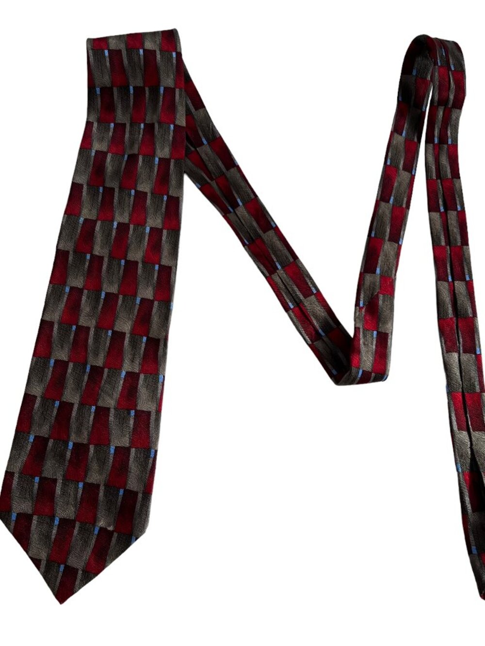Vintage Grateful Dead tie necktie Ashes Ashes Sixteenth Set red gray blue